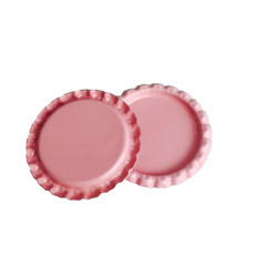 100PCS 1″ DIY Flattened Bottle Caps Flat Linerless Double Sided Painted