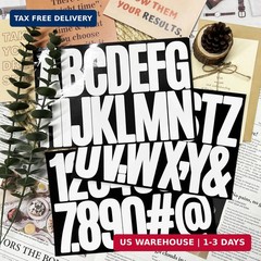 3 Inch Vinyl Letter Stickers – 144 Pieces Large Waterproof Sticky Stick On Alpha