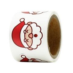 Creative Christmas Holiday Sticker Adhesive For Kid Gift Box Sealing Decoration