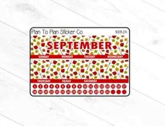 1009-2A~~September 7X9 Monthly View Planner Stickers.