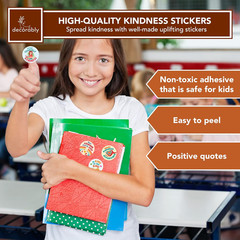 1100 Kindness Stickers for Kids – 44 Sheets with 10 Colorful Designs