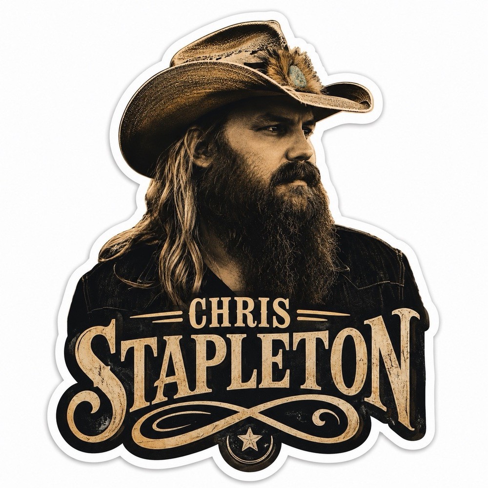Chris Stapleton Sticker/Country/Country Music/Style 2