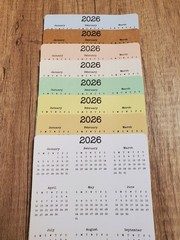 2023, 2024, or 2025 Year At A Glance Calendar Stickers for Planners and Journals