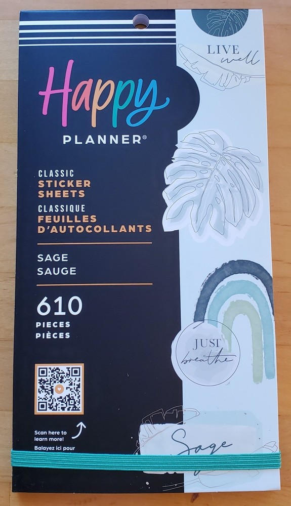 Happy Planner Sticker Pack – Sage Edition – 610 Stickers