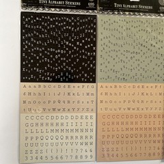 Prima Alphabet Stickers Tiny Letter Craft Scrapbook Romance Novel Lot of 3