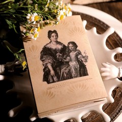 63pcs Copper Engraving Translucent Vellum Matte Surface Paper Sticker Scrapbook