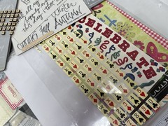 HUGE Lot Scrapbooking Paper Stickers Vellum Die Cuts Punch Great Variety