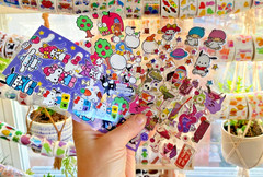 Pipsticks Club Sticker Sheets: Sanrio, Hello Kitty, Puffy, Fuzzy+: You Choose!