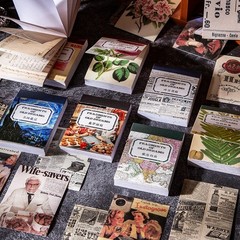 Mini Paper Book,50 Pages Assorted, Art Museum,Van Gogh,Monet,Starry Night