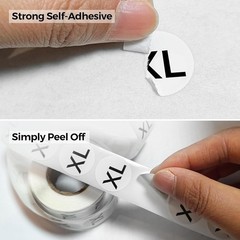 Clothing Size Sticker Labels S-3XL – 3500 PCS 7/8” Size Stickers, Self Adhesi