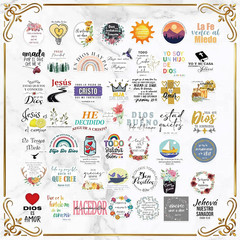 200 PCS Christian Bible Verse Jesus God Stickers – Waterproof Vinyl Scripture St