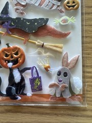 RARE Jolees 3D HALLOWEEN ANIMALS Sticker Scrapbook Stickers Jolee’s