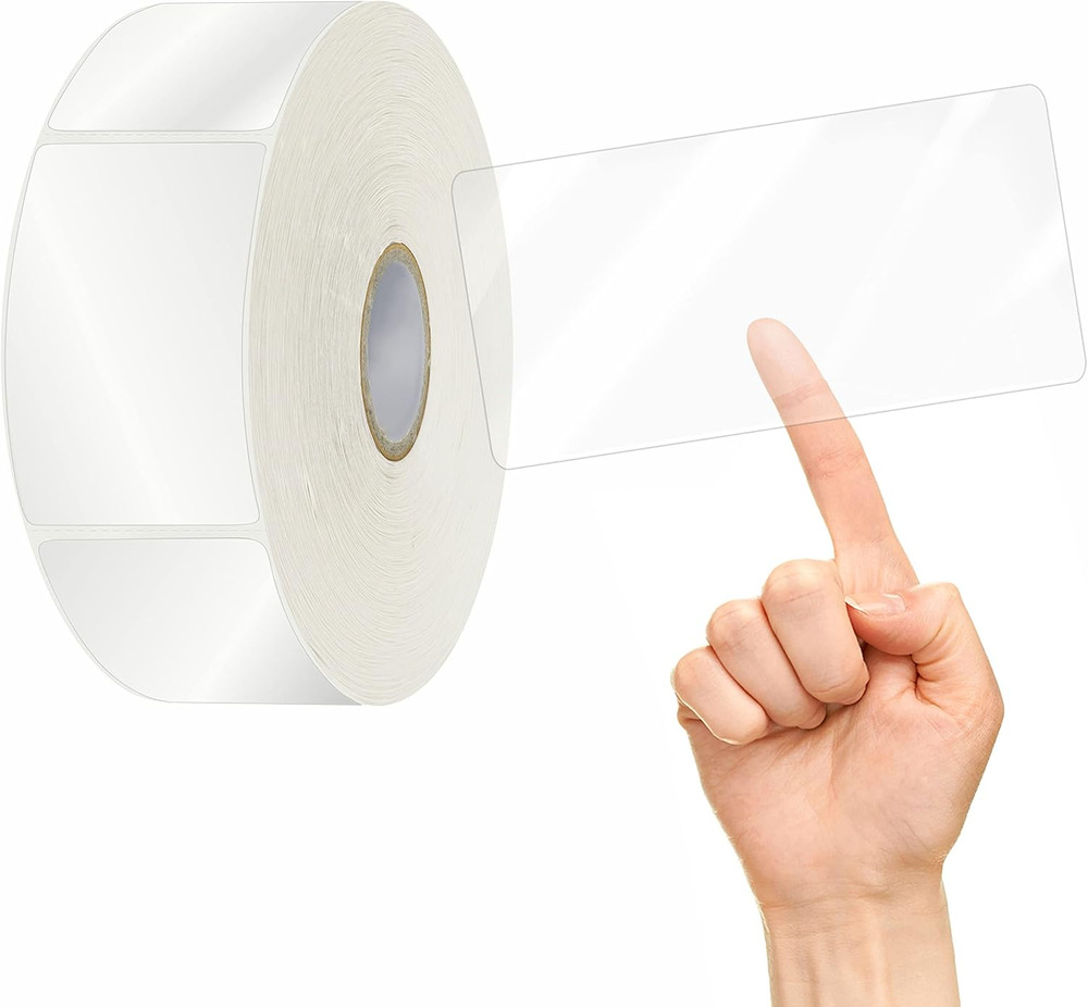 500 PCS Label Protector, Transparent Waterproof Clear Wafer Seal Stickers for Pr