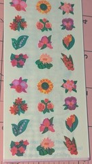 Vintage Sandylion Stickers Mother Of Pearl Mini Micro Flowers New Pack READ
