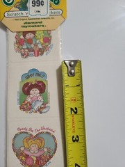 Vintage Cabbage Patch Scratch N Sniff Stickers Jellybean Scrapbook Dolls 80s