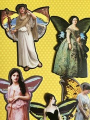Fairies Pixies Fae Sticker Kit Scrapbooking Junk Journal Kit Planner Collage
