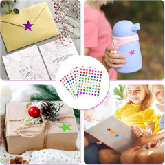 Star Metallic Stickers 2520 PCS 0.6 Foil Stars for Kids Reward & Behavior Cha