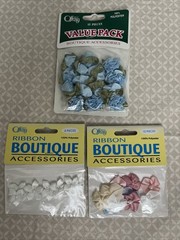 Mixed Flower, Scrapbooking And Sewing Lot Of 18 Mixed