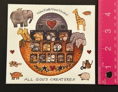 New Colorbok Joy Marie GOD’S CREATURES Sticker Sheet ARK