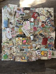 NEW 162 Piece Scrapbook Sticker & Embellishment Bundle • Multi Themed