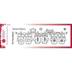 Woodware Craft Clear Stamp – WINTER MITTENS
