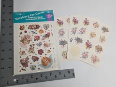 Vintage Forget Me Not Stickers for Cards & Flower Sheets, Victorian