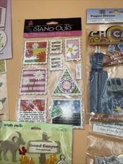 8 Pack Lot Floral/vaca Dimensional Embellishments/Stickers for Scrapbooking NIP