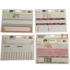 We R Memory Keepers Envelope Wraps Lot of 4 Floral Vintage Classic Streamline