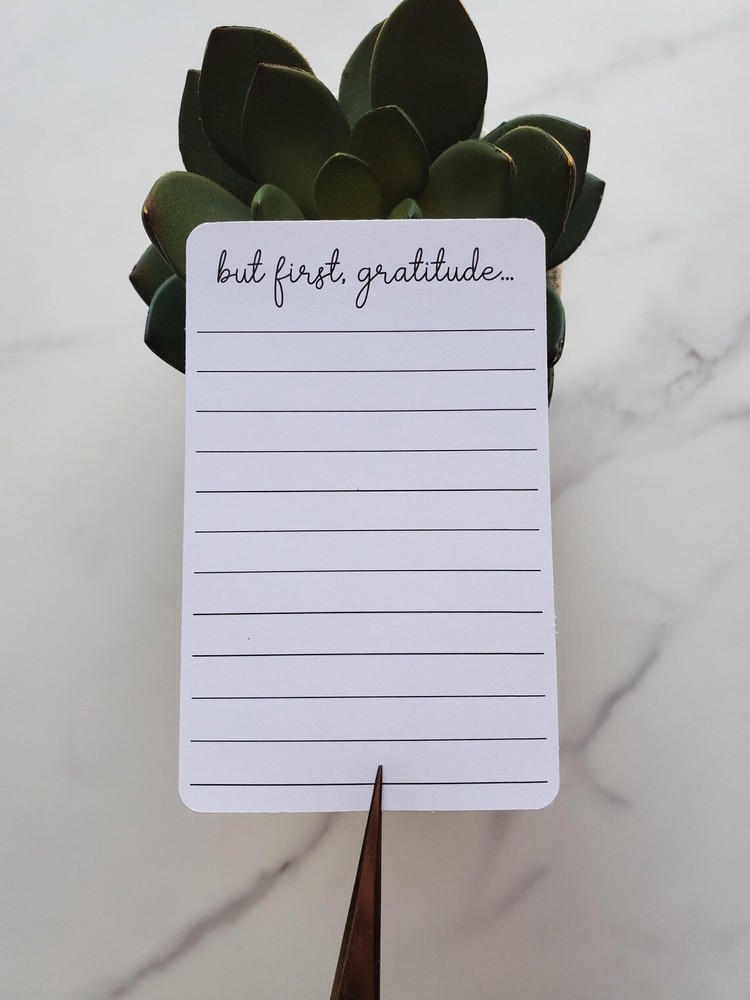 But First Gratitude Stickers with Lines for Journals, Dairies, Planners, Reflect