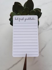 But First Gratitude Stickers with Lines for Journals, Dairies, Planners, Reflect
