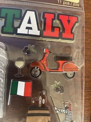 Italy Travel Scrapbooking Stickers 3D Recollections