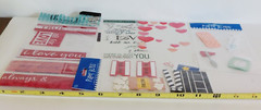 Lot of 5 Scrapbook Sticker Decoration Sheets Medical Movies Love Romance Hearts
