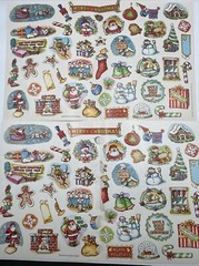 Lot 100s Vintage SCHOLASTIC & Troll Christmas Stickers NEW