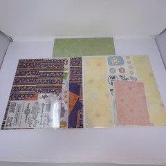 NIP Creative Memories Lot 8 Pastel 12X12 Paper 2 Editions 5 Jumbo Great Lengths