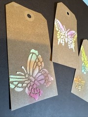 Set Of 3 JunkJournal Tags, ( Original Not Printed ) Textured!