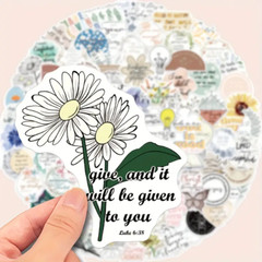 100PCS Christian Bible Stickers – Waterproof Vinyl Decals for Water Bottle