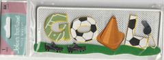 NEW! Lot of 4 Different Jolee’s SOCCER Goal Theme stickers Fast Fair Shipping!