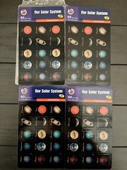 VTG 90s Stickers Lot Airplanes Space Ship Solar System Careers Camp Firetrucks +