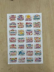Motivational Quote Sticker-Positive Affirmation Stickers for Planners, Bottles