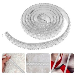 2 Rolls Rhinestone Lace Self Adhesive Crystal Stickers Bling Strip