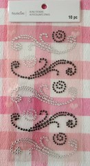 RECOLLECTIONS SWIRL BLING STICKERS 10 PC NEW