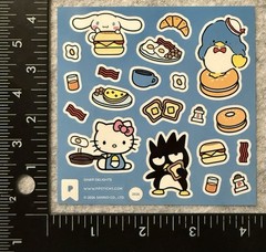 Lot Of 1 Pipsticks Sanrio Hello Kitty Diner Breakfast Stickers Pipstickers