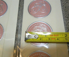 Fossler Seals Pink Baby Booties For Gift Wrap Tags Place Cards Envelopes 2 Pks.