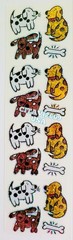 HAMBLY STUDIOS PRISMATIC STICKERS DOGS, PETS, DOG BONE, CARTOON, RETIRED VINTAGE