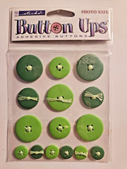 Large Lot of «Button Ups» Photo safe Adhesive Buttons by Stickopotamus 11 pkgs