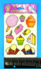 Vintage BJ’s Sweet Treats Desserts 1 Sheet Vinyl Sticker Pack