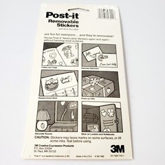 Vintage 1989 Post It Stickers Country Stencils USA NIP 4 Sheets