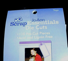 110 Pieces Die Cuts Tags Jo Ann SCRAP ESSENTIALS – Scrapbooking, Card Making NEW