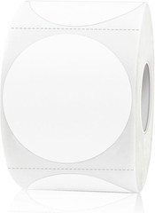 White Removable Colored Dot Stickers Labels, 1.5 Inch Circle Stickers, Waterproo