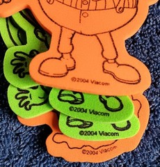 Jimmy Neutron Carl Wheezer Nickelodeon Sticker Foam Art 3D Puffy Scrapbook 5 pc